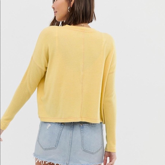 Yellow Abercrombie Cardigan Sweater - Picture 4 of 8